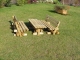 Sitzgruppe Rundholz für Kinder Wilmar 120cm