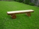 Gartenmöbel Rustikal Fred 200cm Set Tisch und 1 Bank