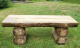 Rustikaler Tisch 150cm Serie Set Fred aus imprägniertem Kiefernholz
