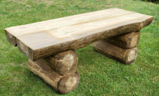 Gartenmbel Set Fred 150cm, Tisch + 1 x Bank mit Rckenlehne + 1 x Bank ohne Rckenlehne